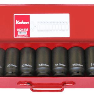 Koken 16244M-6P Deep Impact Socket Set 3/4"Dr 13pc 27-41mm