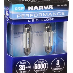 NARVA 12/24V 36MM LED FESTOON GLOBE