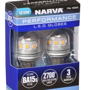 NARVA 12/24V BA15S P21W LED GLOBES
