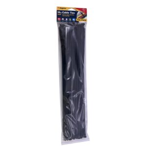 Cargoloc Cable Ties Black 100-pce 75lb Capacity #32492 350mm