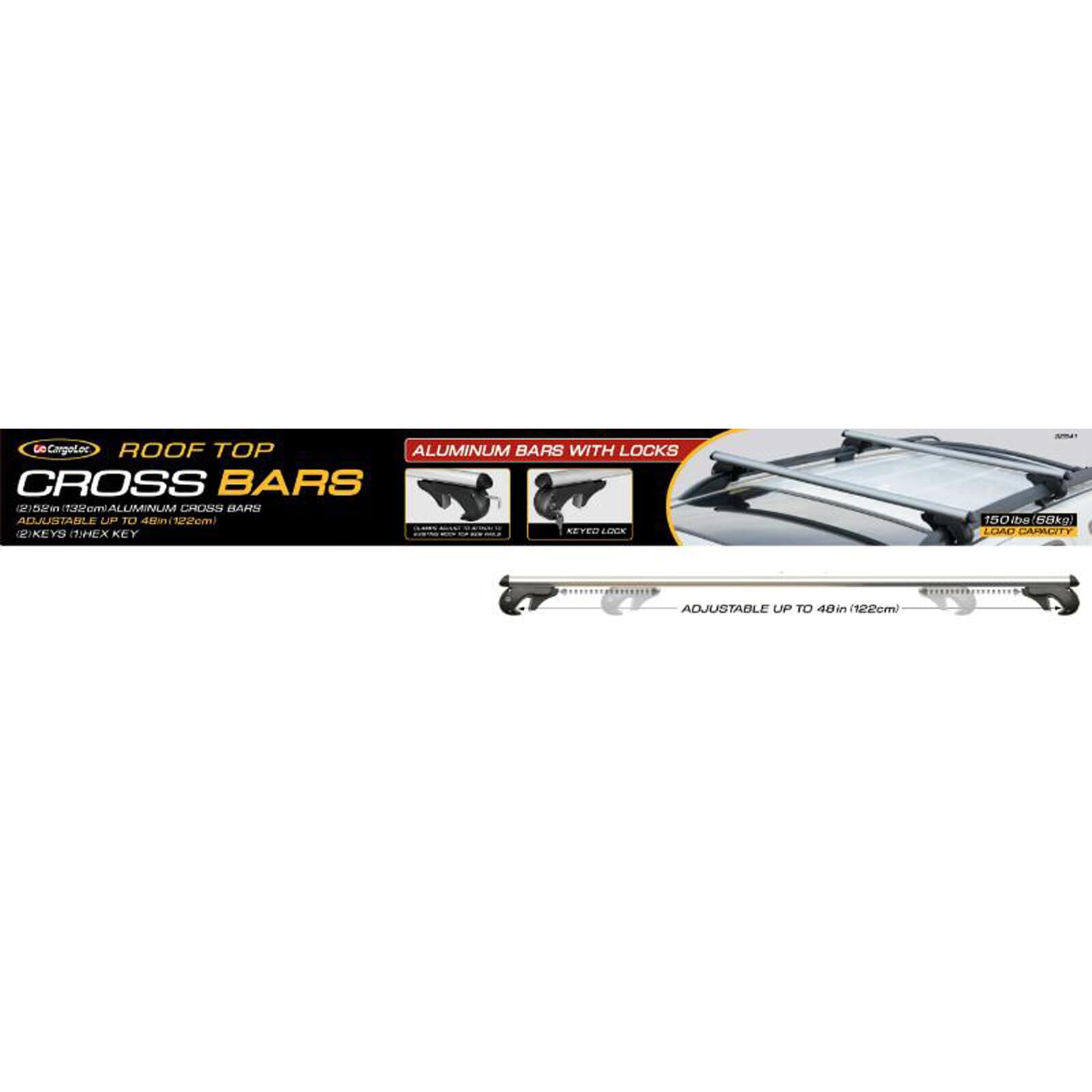 Cargoloc Vehicle Rooftop Aluminium Crossbars #32545 1 Cargoloc Vehicle Rooftop Aluminium Crossbars #32545