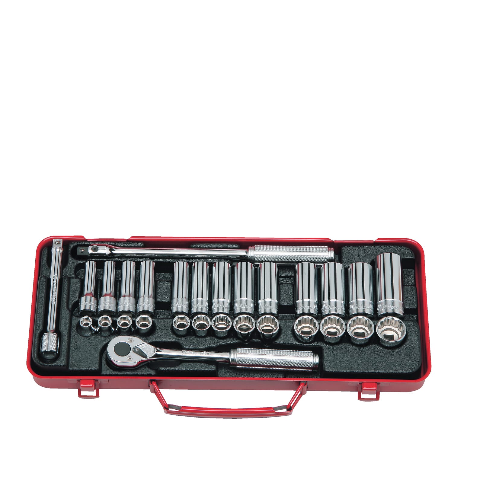 Koken 3277 Std & Deep Socket Set 6pt,12pt 29pc 3/8"Dr 8-21mm 1 Koken 3277 Std & Deep Socket Set 6pt