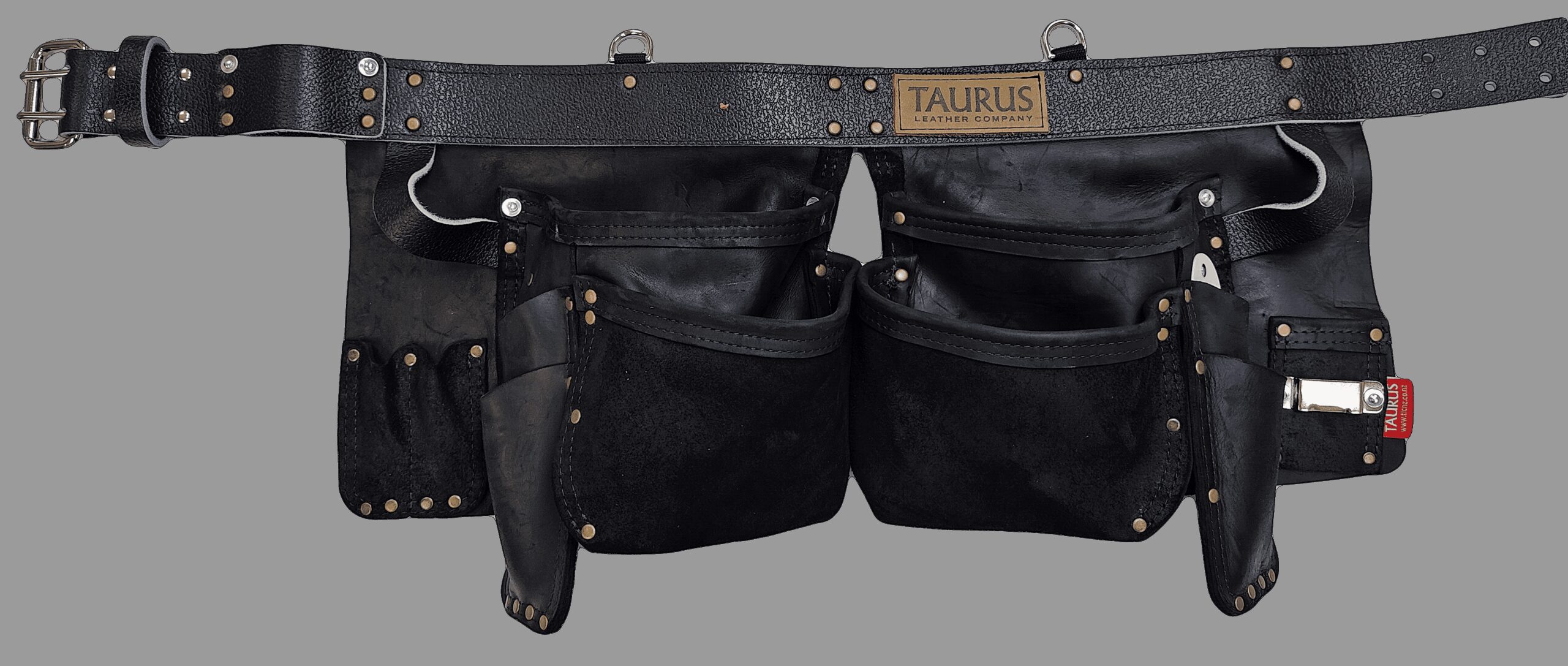 Taurus Tough Full Leather Split Leg Toolbelt Apron 4-Pocket Black 1 Taurus Tough Full Leather Split Leg Toolbelt Apron 4-Pocket Black
