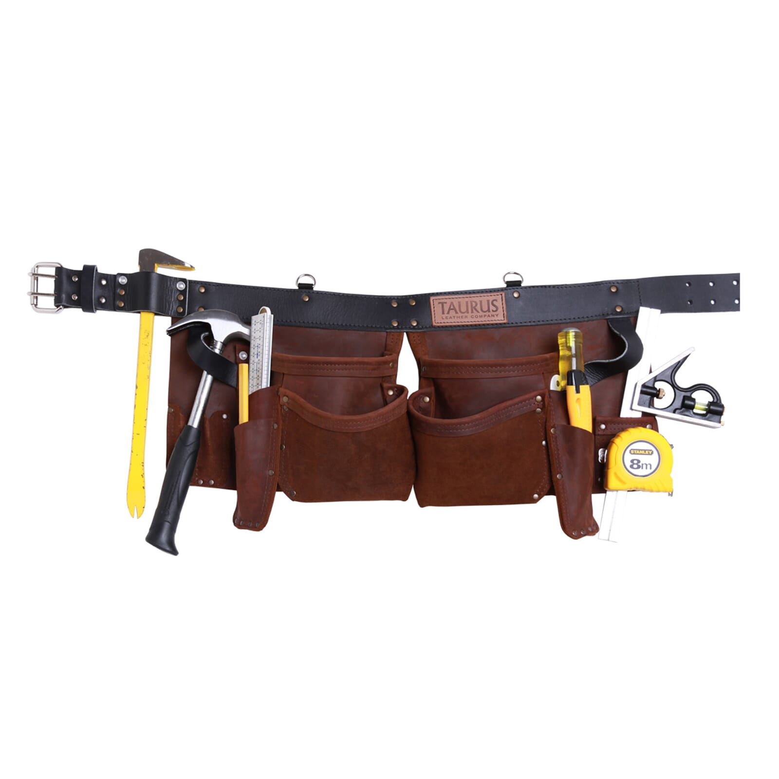 Taurus Tough Full Leather Split Leg Toolbelt Apron 4-Pocket Brown 1 Taurus Tough Full Leather Split Leg Toolbelt Apron 4-Pocket Brown