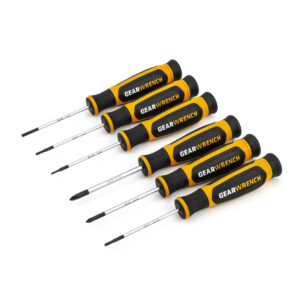 GEARWRENCH 6Pc Phillips®/Slotted Mini Dual Material Screwdriver Set