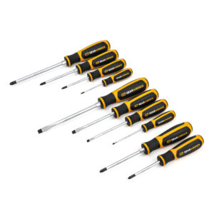 GEARWRENCH 10Pc Phillips®/Slotted/Pozidriv® Dual Material Screwdriver Set