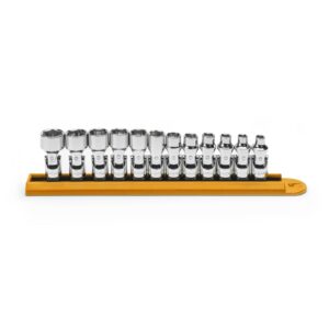 GEARWRENCH 12Pc 1/4in. Drive 6-Point Flex Metric Socket Set