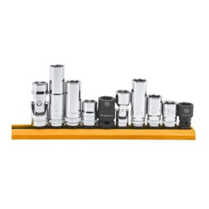 GEARWRENCH 10Pc 12mm 1/4 & 3/8 in. Drive Metric Socket Set