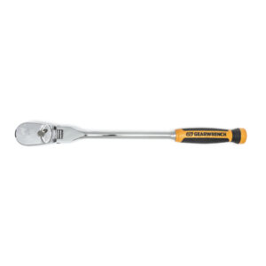 GEARWRENCH 1/2in. Drive 90-Tooth Dual Material Flex Head Teardrop Ratchet (17in.)
