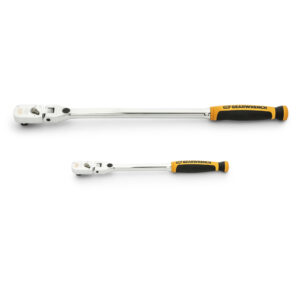 GEARWRENCH 2Pc 1/4 & 3/8 in. Drive 120XP Dual Material Handle Locking Flex Head Ratchet Set