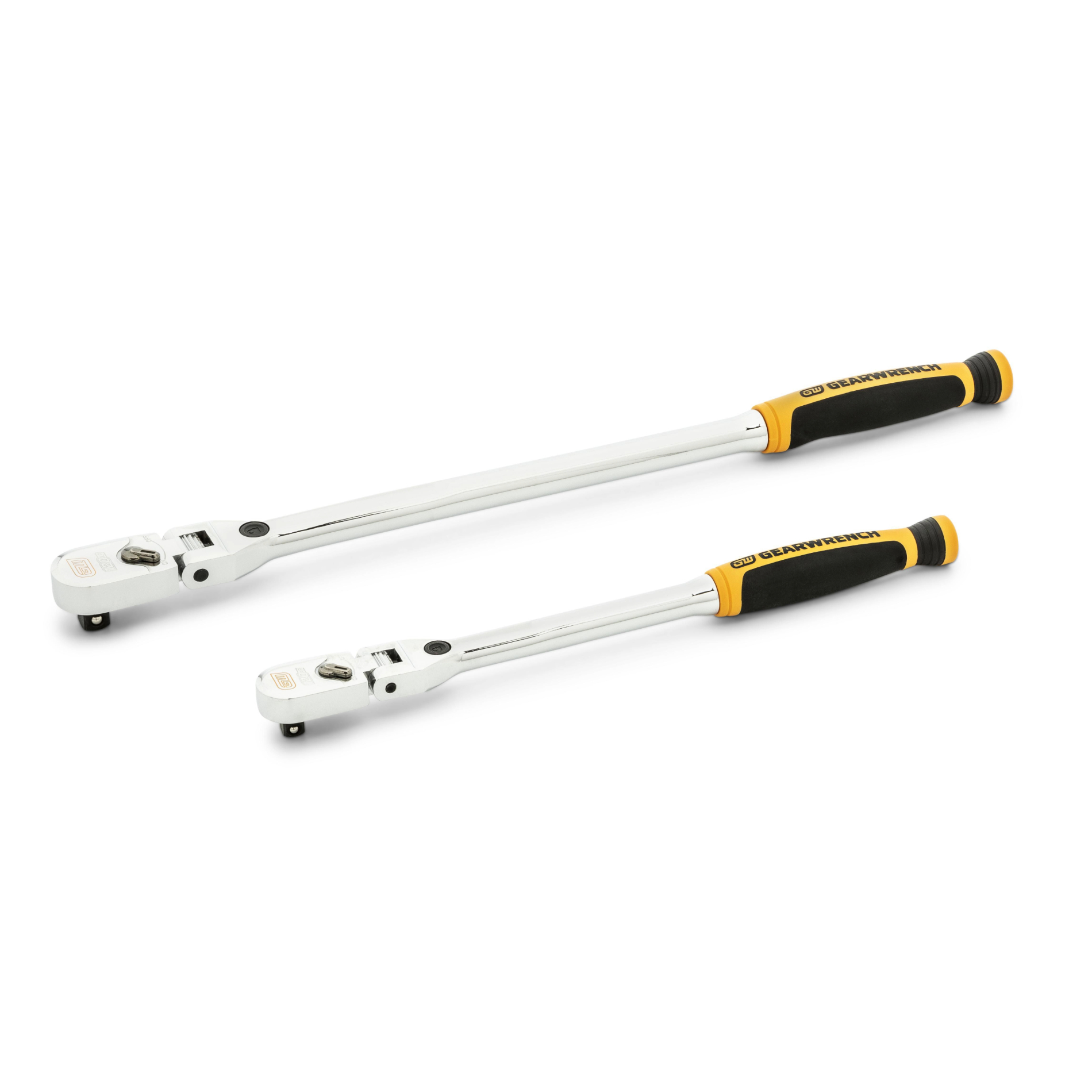 GEARWRENCH 2Pc 1/4 & 3/8 in. Drive 120XP Dual Material Handle Locking Flex Head Ratchet Set 2 GEARWRENCH 2Pc 1/4 & 3/8 in. Drive 120XP Dual Material Handle Locking Flex Head Ratchet Set - Image 2