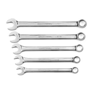 GEARWRENCH 5Pc 12-Point SAE Long Pattern Combination Wrench Set