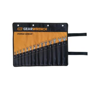 GEARWRENCH 14Pc 12-Point Metric Long Pattern Combination Wrench Set - Roll