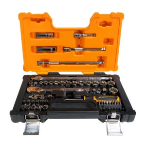 GEARWRENCH 57Pc 1/4 & 3/8 in. Drive Metric & SAE Socket Set