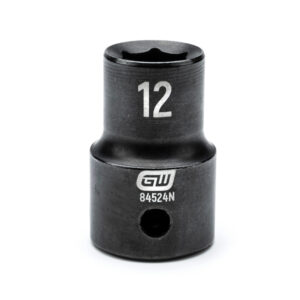 GEARWRENCH 12mm 1/2in. Drive 6-Point Metric Standard Impact Socket