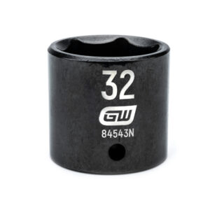 GEARWRENCH 32mm 1/2in. Drive 6-Point Metric Standard Impact Socket