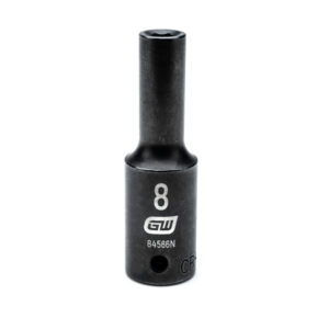 GEARWRENCH 8mm 1/2in. Drive 6-Point Metric Deep Impact Socket