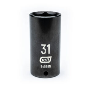 GEARWRENCH 31mm 1/2in. Drive 6-Point Metric Deep Impact Socket