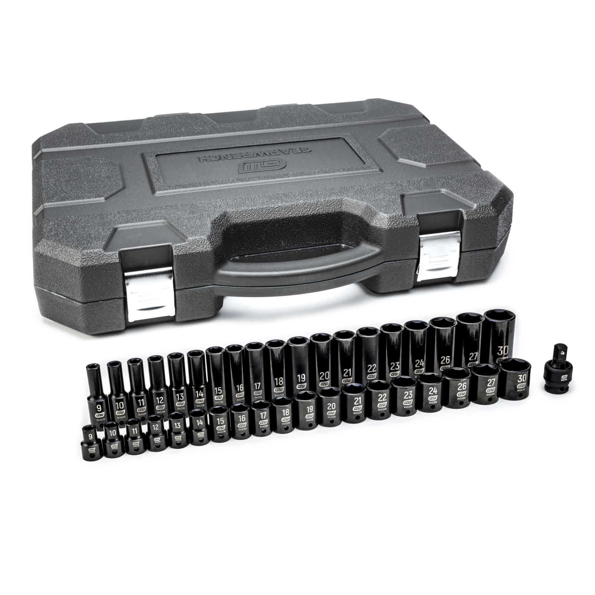 GEARWRENCH 39Pc 1/2in. Drive Metric Standard & Deep Impact Socket Set 1 GEARWRENCH 39Pc 1/2in. Drive Metric Standard & Deep Impact Socket Set