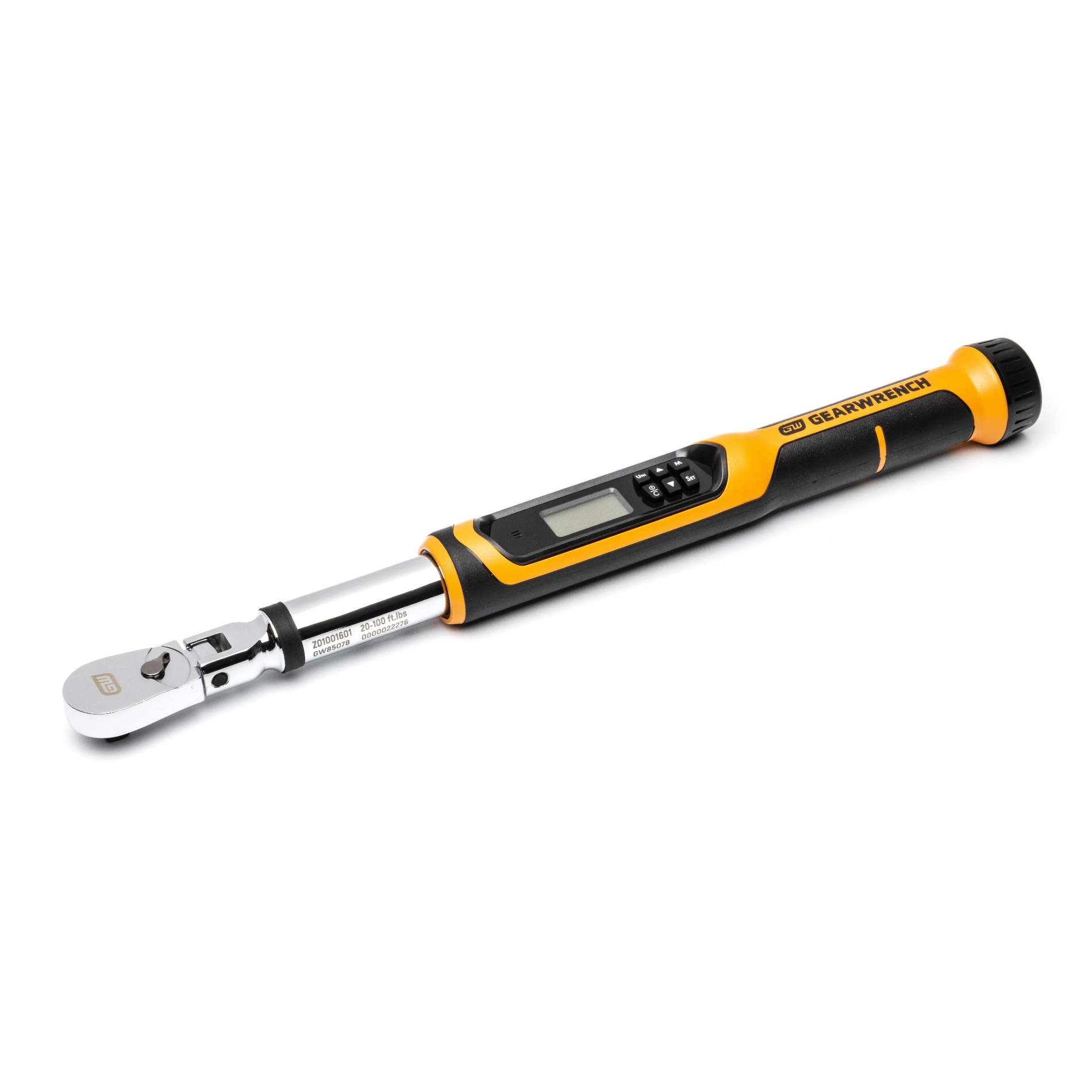 GEARWRENCH 3/8in. Drive 10-100ft/lbs. Flex Head Electronic Torque Wrench w/ Angle 1 GEARWRENCH 3/8in. Drive 10-100ft/lbs. Flex Head Electronic Torque Wrench w/ Angle