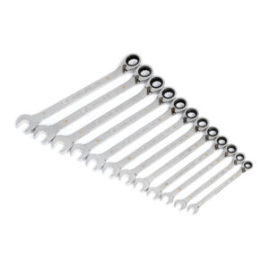 GEARWRENCH 12Pc 90-Tooth 12-Point Metric Reversible Ratcheting Wrench Set