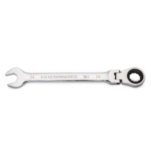 GEARWRENCH 24mm 90-Tooth Flex Head Combination Ratcheting Wrench