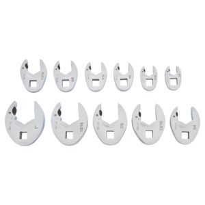 GEARWRENCH 11Pc 3/8in. Drive SAE Ratcheting Crowfoot Wrench Set