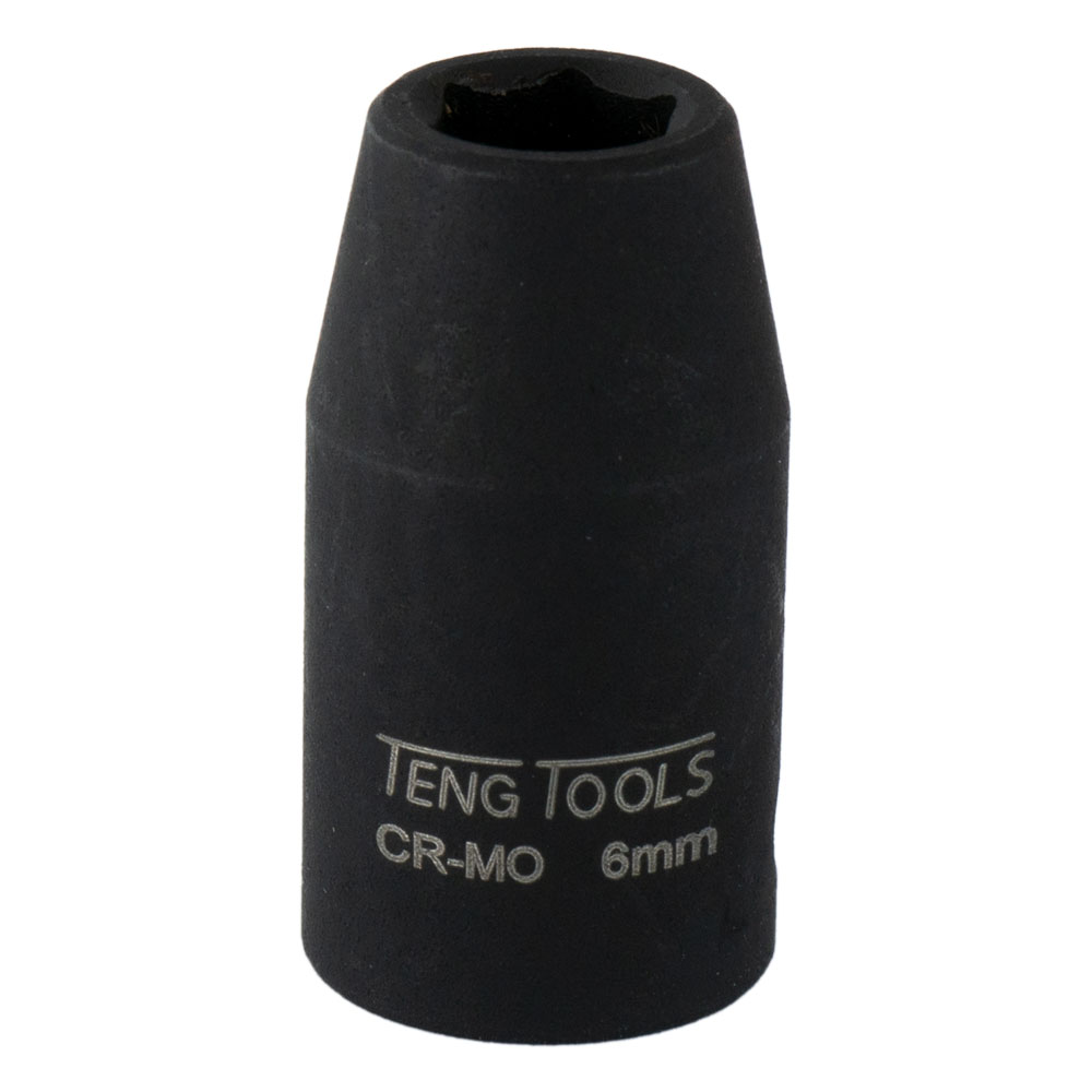 Teng 1/4in Dr. 6mm Impact Socket Din 1 Teng 1/4in Dr. 8mm Impact Socket Din