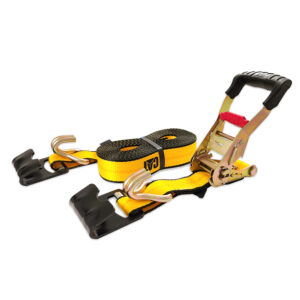 Cat 9M x 50mm Heavy Duty Ratchet Tie-Down Strap - 2-in-1