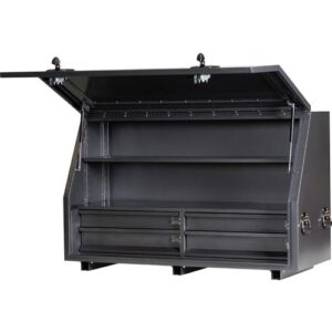 KABoxes 1360 Aluminium Series 4 Drawers & 2 Shelves - Black