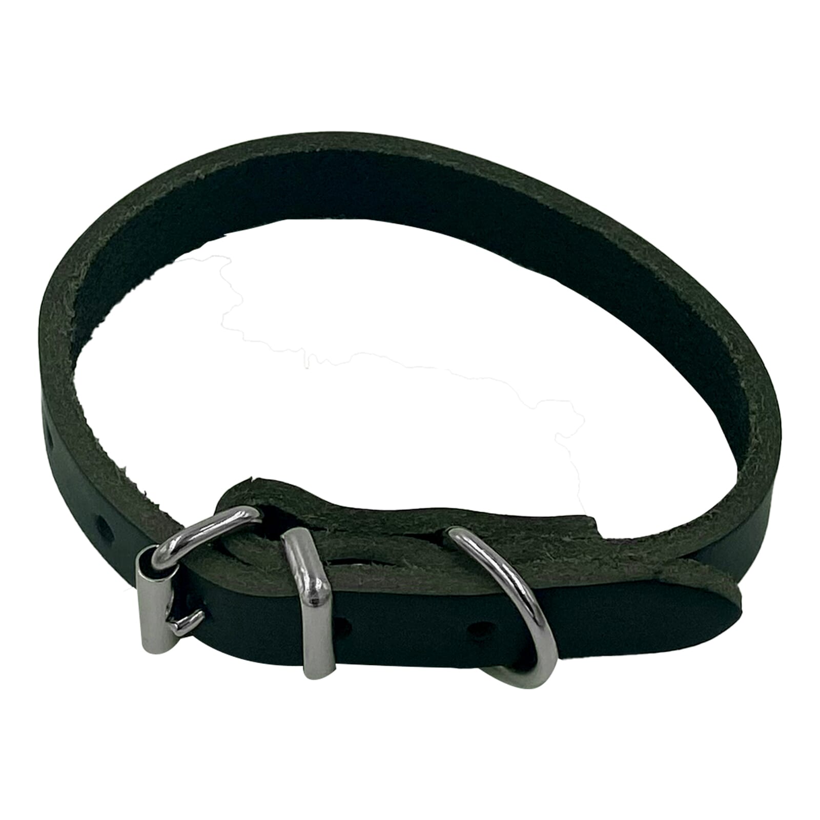 Taurus Coloured Leather Collar 12mm X 330mm Black 1 Taurus Coloured Leather Collar 12mm X 330mm Black
