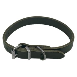 Taurus Coloured Leather Collar 12mm X 330mm Brown