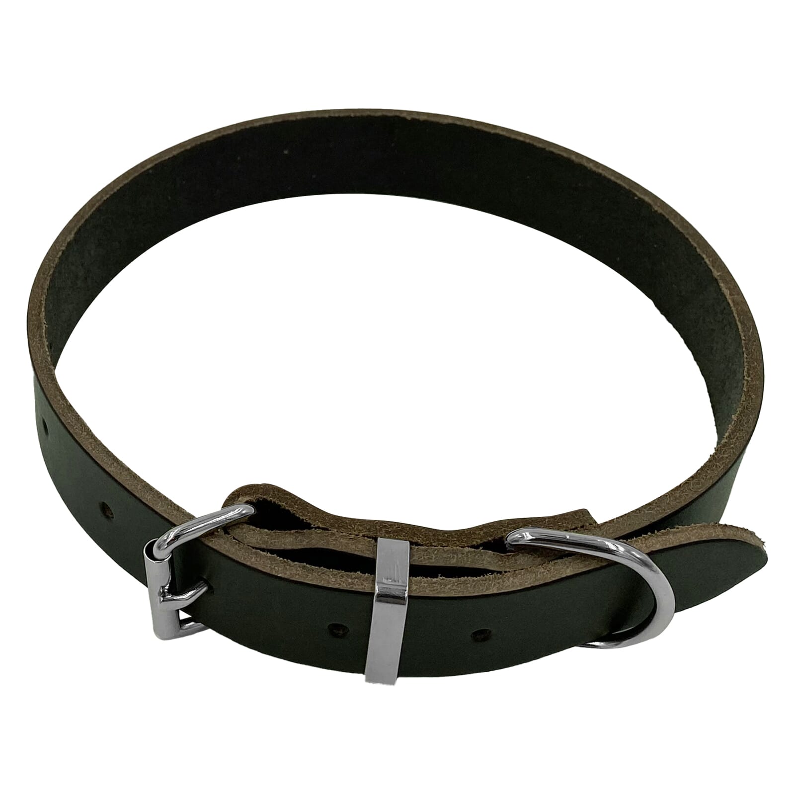 Taurus Coloured Leather Collar 25mm X 570mm Brown 1 Taurus Coloured Leather Collar 25mm X 570mm Brown