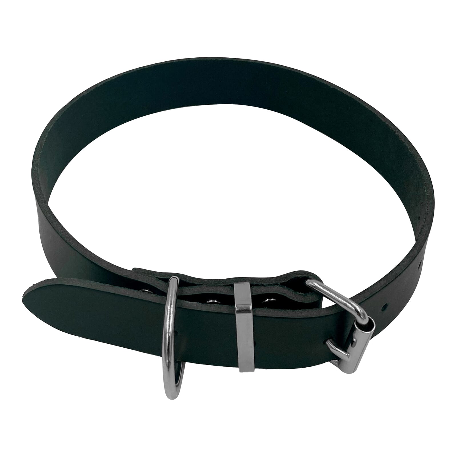 Taurus Coloured Leather Collar 30mm X 660mm Black 1 Taurus Coloured Leather Collar 30mm X 660mm Black