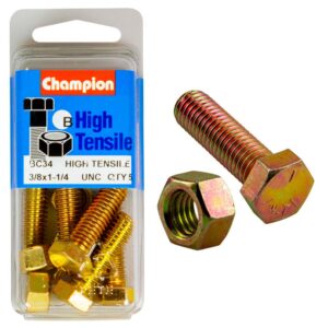 Champion 1-1/4in x 3/8in Set Screw & Nut (B) - GR5