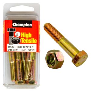 Champion 2 x 5/16in Bolt & Nut (B) - GR5