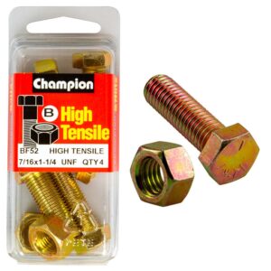Champion 1-1/4in x 7/16in Set Screw & Nut (B) - GR5