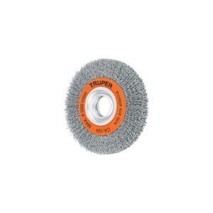 Truper Wire Wheel Brush Crimped for Bench Grinder 150mm x 19mm