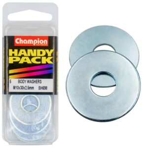 Champion Washer Flat Body M10 x 30 x2.5mm Zinc Plated - 5pk