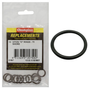 Champion 1/2in (I.D.) x 3/32in Imperial Viton O-Ring -10pk