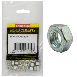 Champion 5/16in UNC Hexagon Nut -20pk