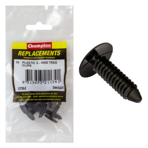 Champion Xmas Tree Clip Black 20mm Head x 27mm -10pk