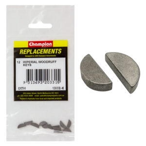 Champion 1/2in x 3/32in Wk2 Woodruff Key -12pk