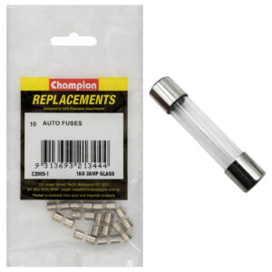 Champion 1Ag 2Amp Glass Fuse -10pk