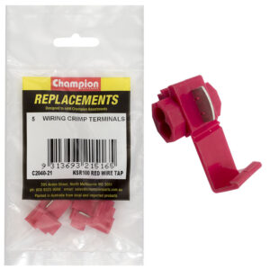 Champion Self Stripping Wire Taps Red - 5pk