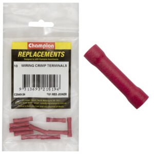 Champion Crimp Terninal Butt Splice Red - 10pk