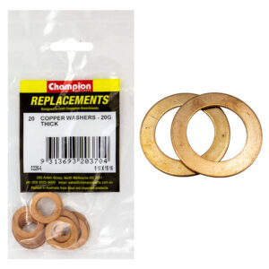 Champion 9/16in x 15/16in x 20G Copper Washer -20pk
