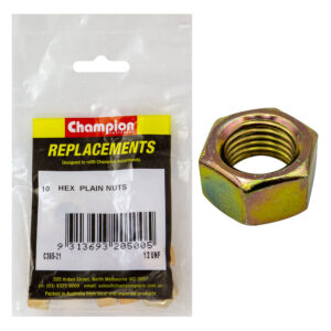 Champion 1/2in UNF Hexagon Nut -10pk
