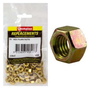 Champion 1/4in UNC Hexagon Nut -70pk