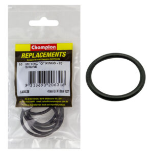 Champion 41mm (I.D.) x 3.5mm Metric O-Ring -10pk